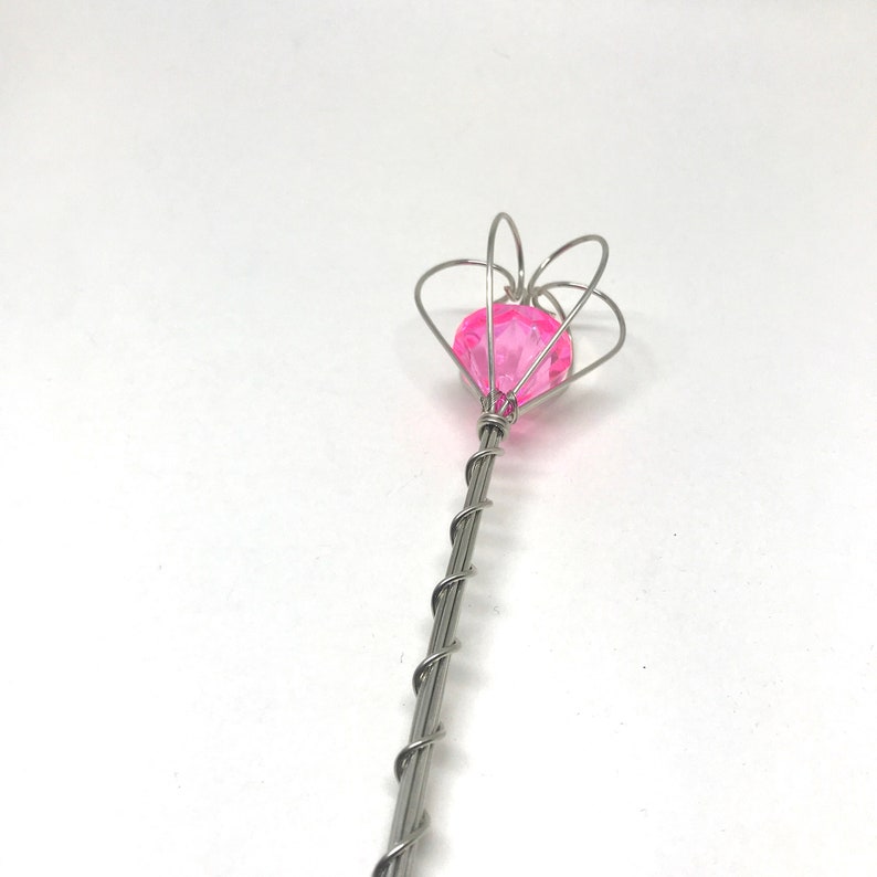 Pink Jewel Fairy Wand, Princess Scepter, image 7