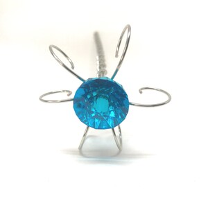 Blue Jewel Fairy Wand Princess Scepter Crystal Sceptre Little Girl Gift Godmother image 7