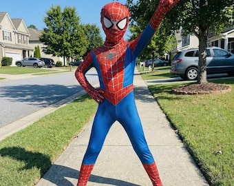 Costume da ragno per bambini / Tuta da supereroe / Regalo di Halloween per bambini piccoli