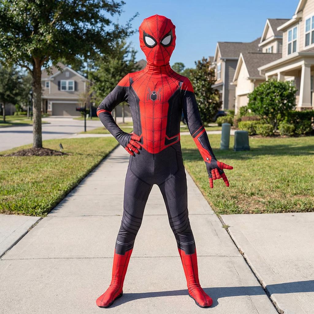 Costume Cosplay Per Bambini E Ragazzi - Tuta Supereroe Cartoni Animati, Per Halloween E Feste In Maschera, Varie Taglie - 3
