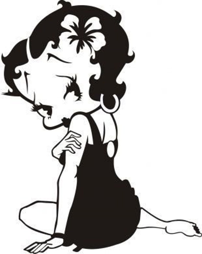 black betty boop svg free black betty boop svg free