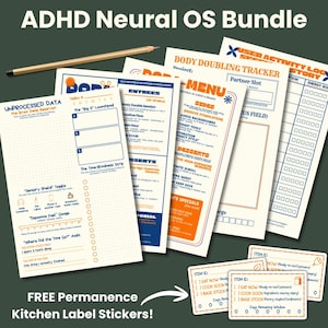 Pacote Neural OS para TDAH: Kit de Ferramentas para Função Executiva para Adultos (Download Digital)