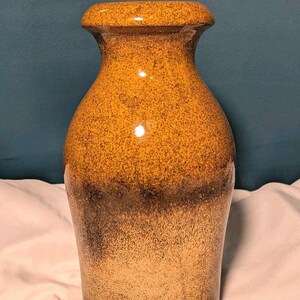 Vintage Scheurich Keramik 208-21 West German Pottery Bottle Vase 7 Brown Tan