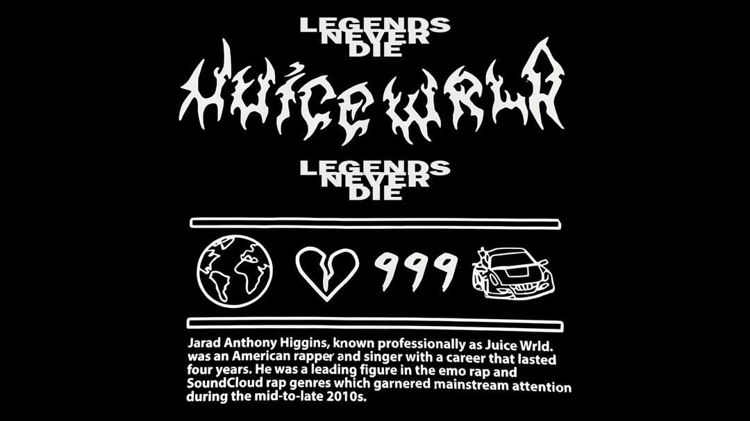 Legends Never Die 999 Shirt, Hip Hop Inspired Tribute Tee, Rap Fan ...