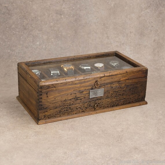 Watch Box Men S Watch Box Watch Box For Men Wood Watch Etsy