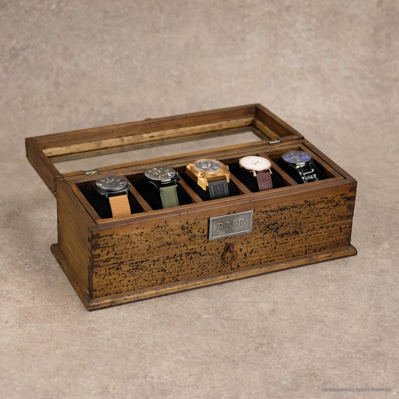 Watch Box Watch Case Men S Watch Box Watch Box For Men Etsy