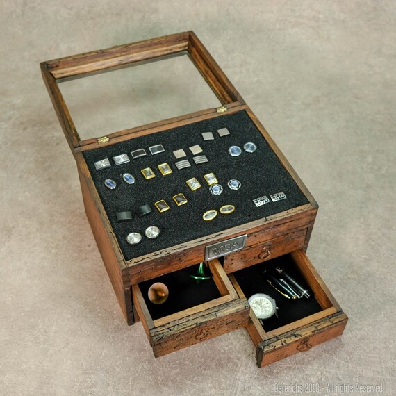 Rustic Cuff Link Box Men S Cufflink Box Gift Men S Etsy