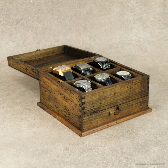 Watch Box For Men Watch Box Watch Case Men S Watch Box Etsy