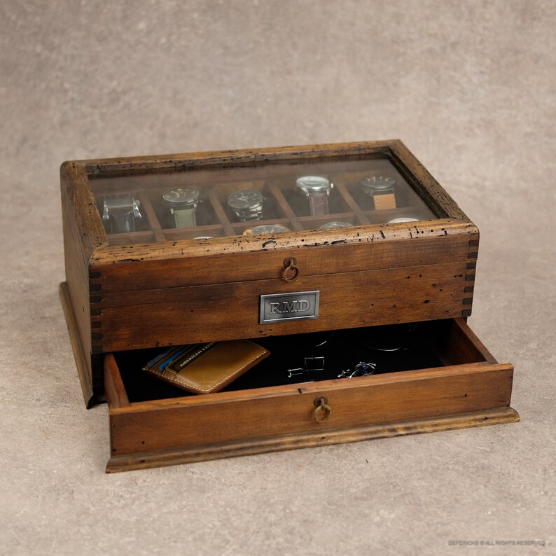Watch Box Watch Case Men S Watch Box Watch Box For Men Etsy