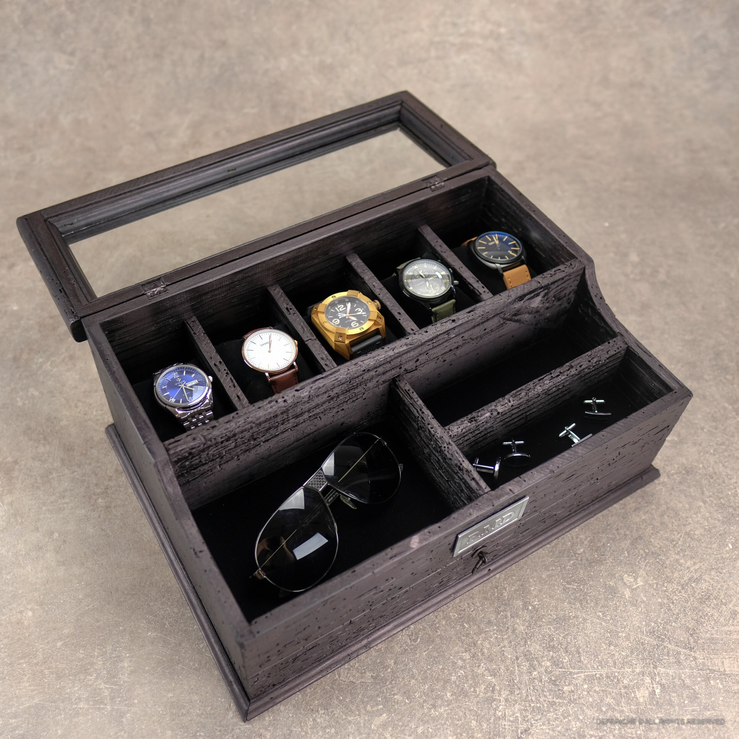 Men's Valet Watch Case Men's Watch Box Valet Box Etsy