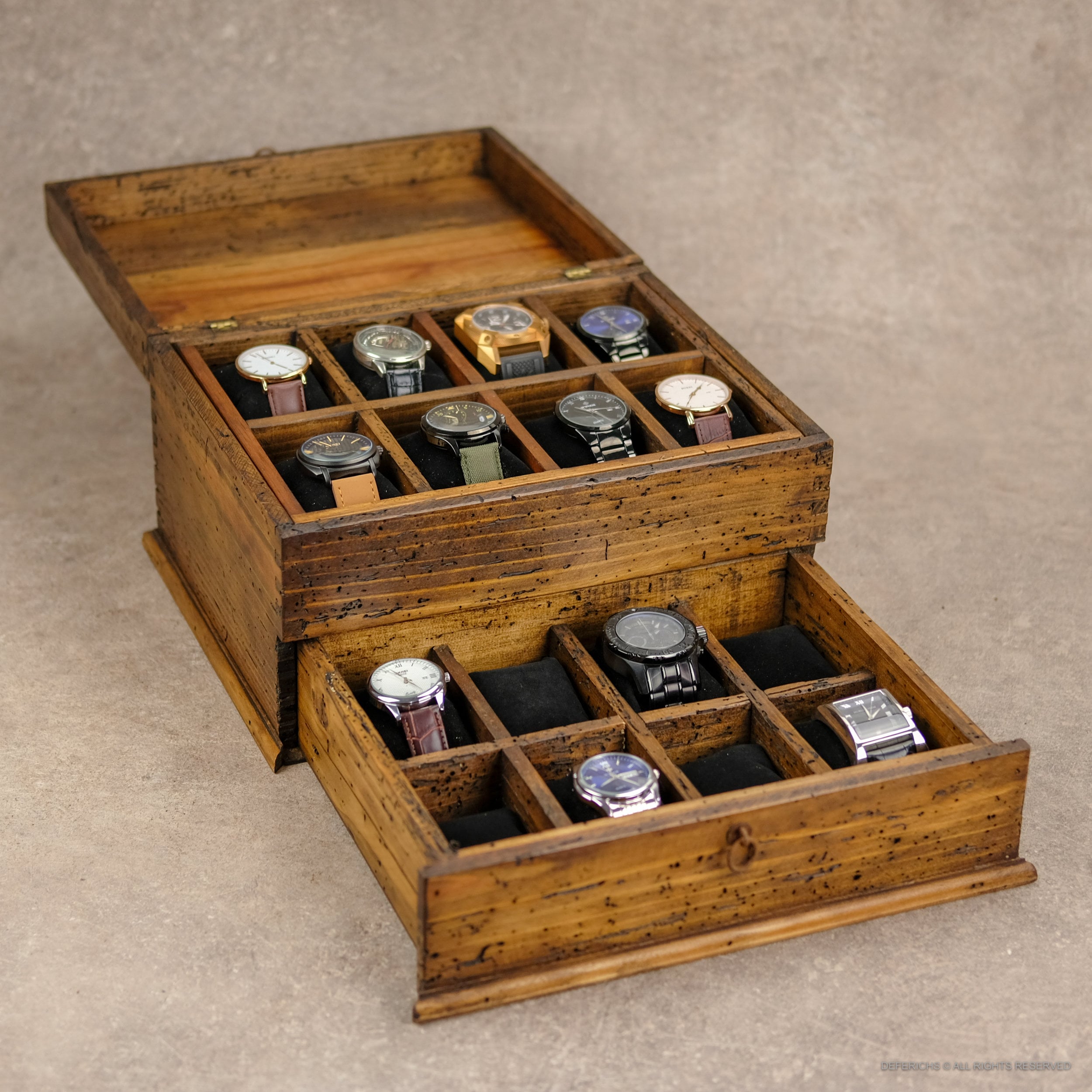 Wood Watch Box Watch Box Watch Case Men's Watch Box Etsy