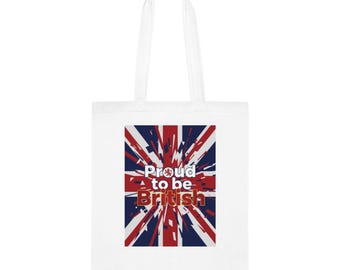 Proud to Be British Cotton Tote Union Jack Flag Shopper Bag