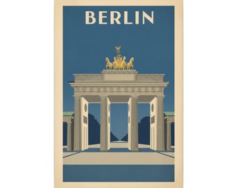 Berlin Brandenburger Tor Matte Canvas Print