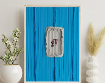 Boat Day Art Print, Werner Bronkhorst Style, Modern Coastal Wall Decor A4