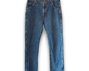 Wrangler Hero 96501DS Vintage Mens Regular Fit Jeans 38x30 Blue Denim
