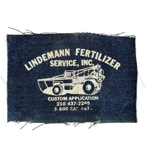 Lindemann Fertilizer Service Vintage denim patch uniseks OS blauw Good Workwear