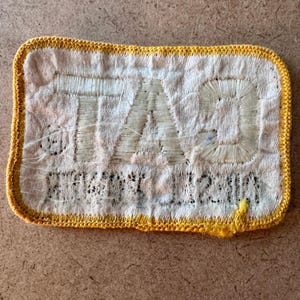 Vintage Caterpillar CAT Diesel Power Logo Patch 3x2 Sew On Workwear Trucker Hat image 2