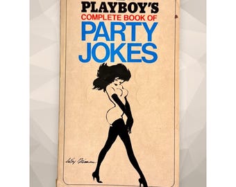 Libro completo de chistes para fiestas de Playboy, 1982, Playboy Press, edición de bolsillo vintage.