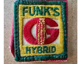 Vintage Funk’s G Hybrid Seed Corn Patch Small Ag Advertising Workwear 2 x 2.25