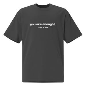 You Are Enough T-Shirt, Mental Health Matters Shirt, Minimalist Positive Quote Tee, Self Love Gift, Streetwear, Heart Arrow Graphic