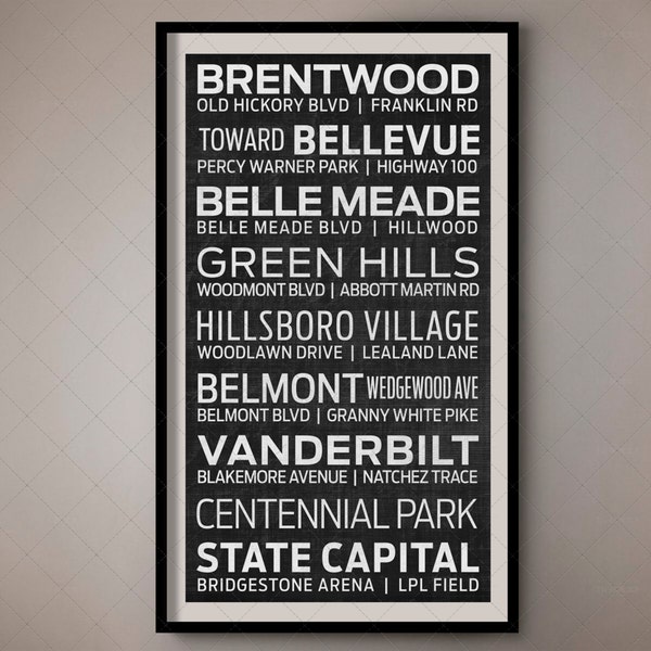 Nashville Music City Print - Etsy
