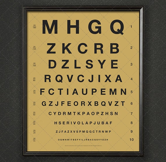 Snellen Eye Chart Walmart