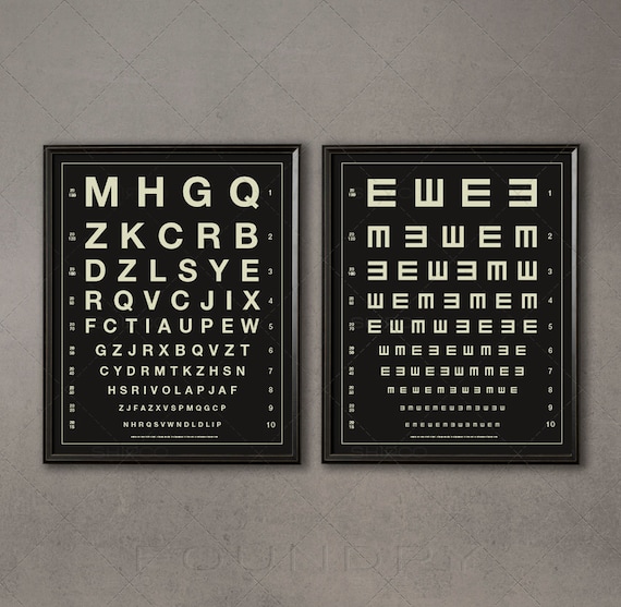 What Size Are The Letters On An Eye Chart