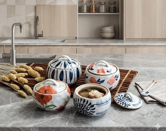 Mini Ceramic Casserole Pot with Lid Small Soup Stew Cooking Pot