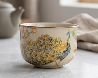 Ceramic Teacup Crackle Glaze, Handmade Tea Cup