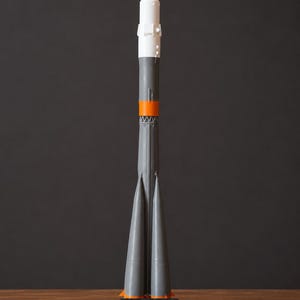Soyuz Rocket – 1:100 Scale 3D Printed Model | Interkosmos Era Edition