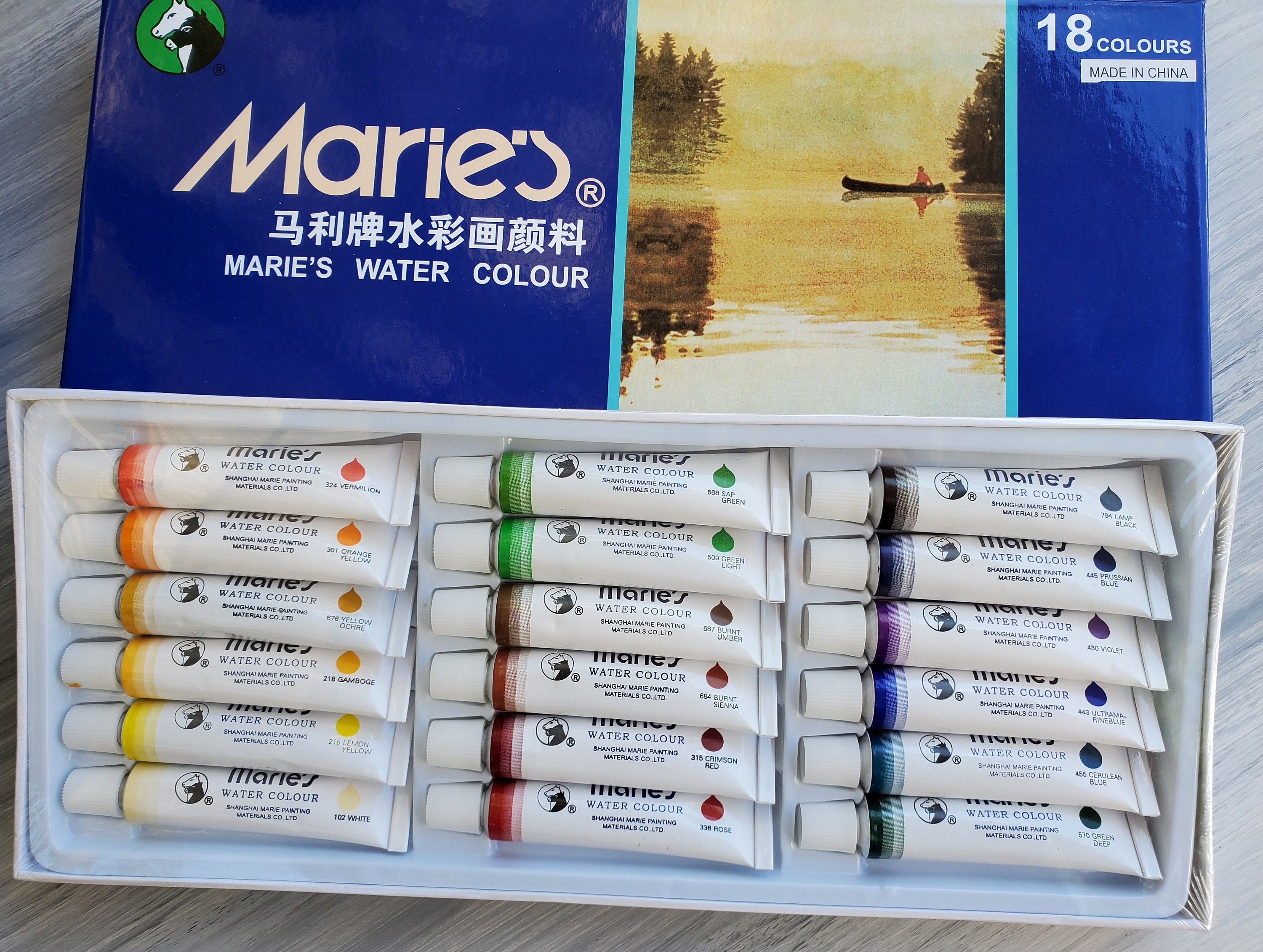 WATERCOLOR PAINT SET Marie's Watercolor Paint Set of 18 Etsy