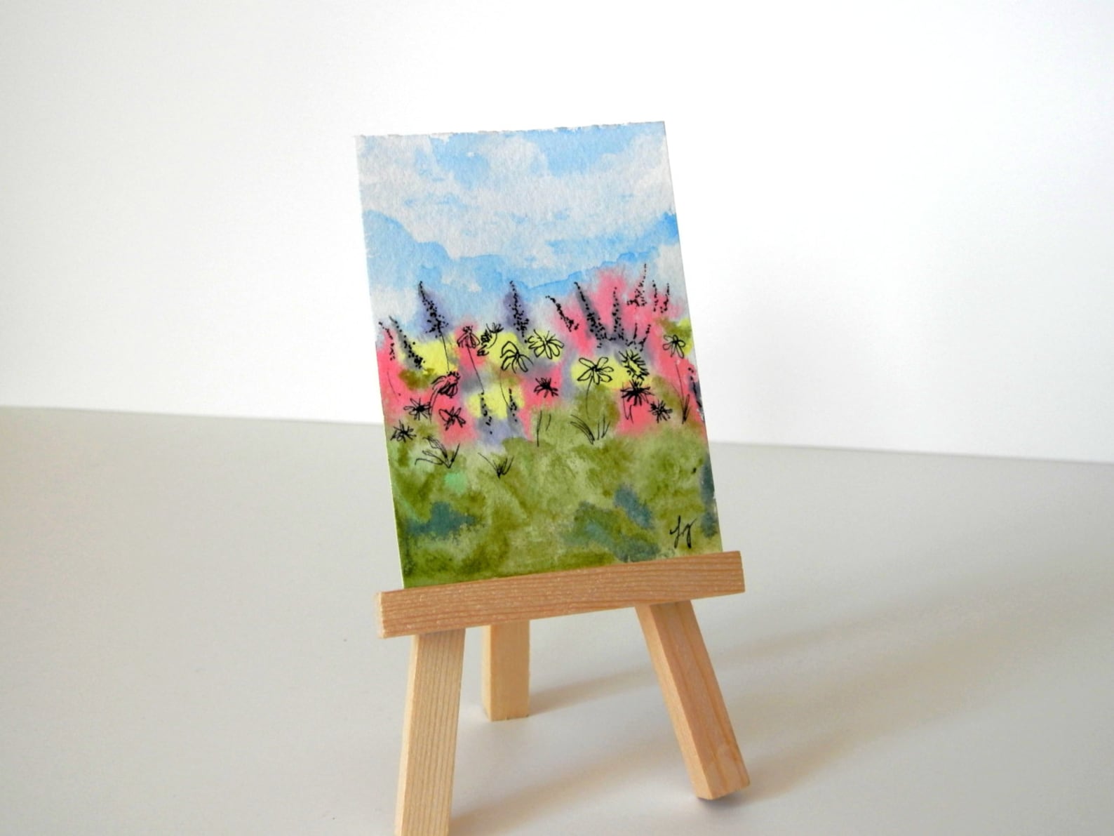 Miniature Easel Painting Art Photo Display Small Tiny Etsy Miniature Easel Painting Art Photo Display Small Tiny Etsy