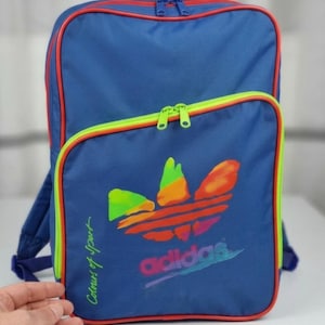 Vintage Adidas Backpack - Etsy Vintage Adidas Backpack - Etsy