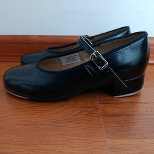 Zapatos de claqué negros para niña Bloch, talla 13, estilo Mary Jane, con punteras Techno S0302