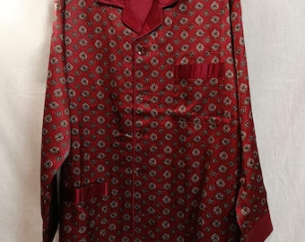 Vintage Enrico Gorlani Men’s Pajama Set – Cotton Viscose – Size 50 (L) – New Condition