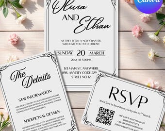 Lucky in Love Irish Bridal Shower Invitation, St Patricks Day Bride Shower, Shamrock Sage Green Invite, DIY Text, Instant Download