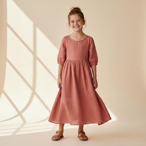 100 cotton summer dresses Tawni Linen Dress White / Medium