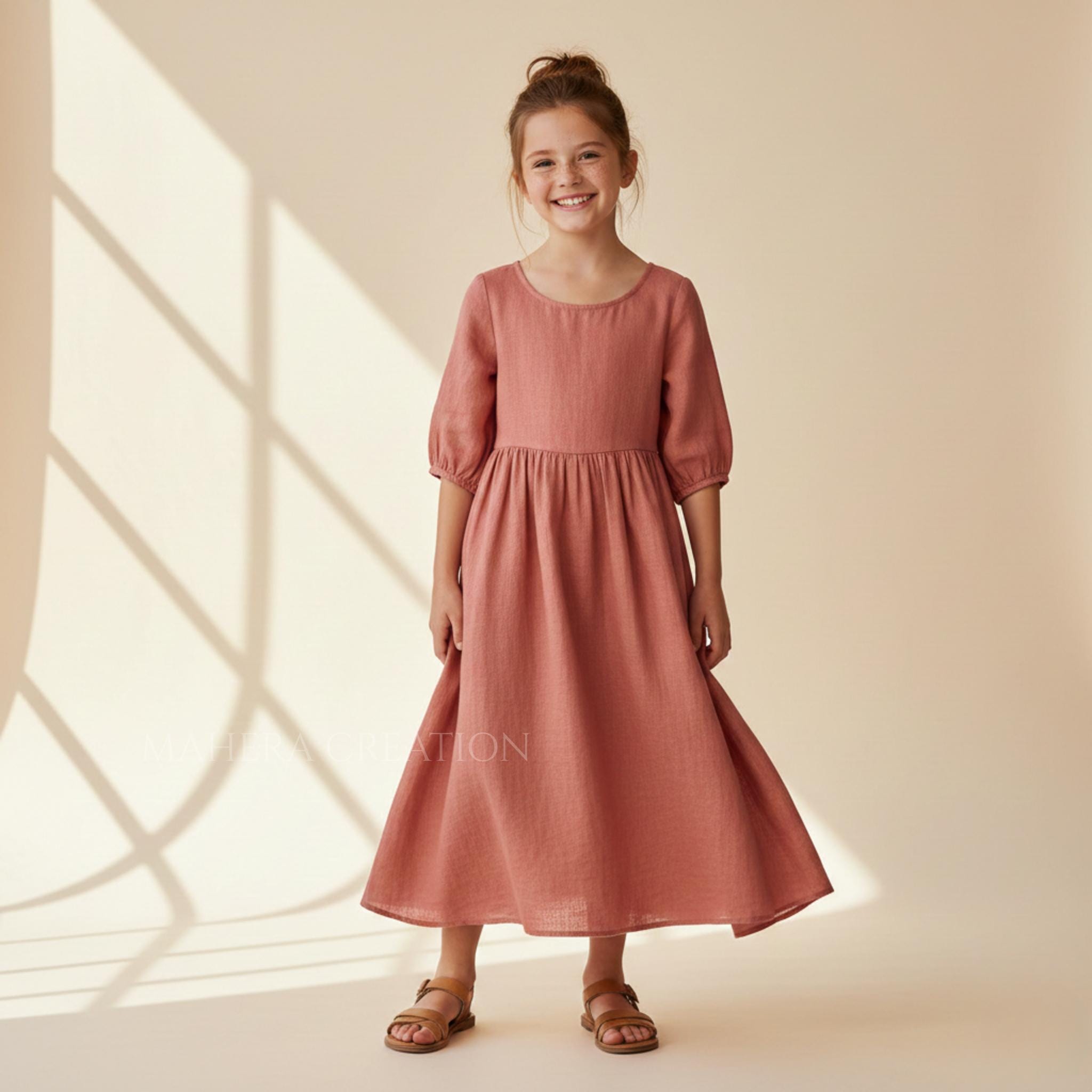 junior dresses casual modest Girls Ribbed Mini Modest Dresses main image 0
