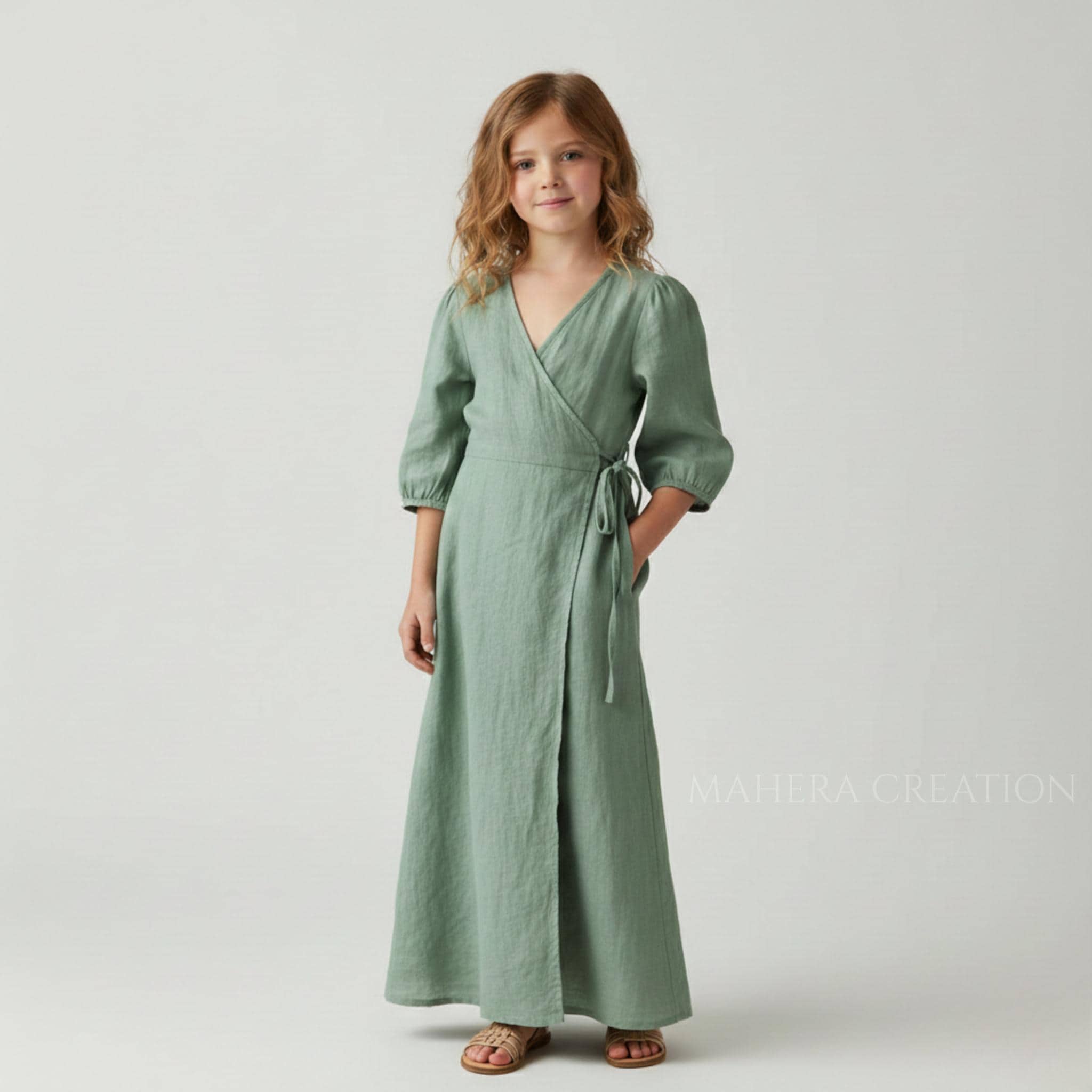 Modest Sage Green Dress With Pockets - Etsy