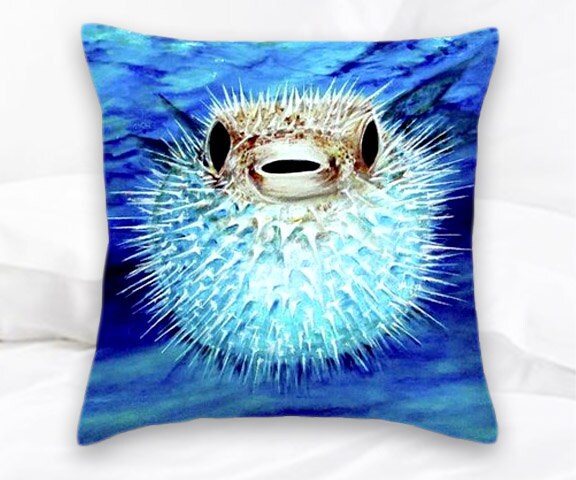 puffer fish pillow