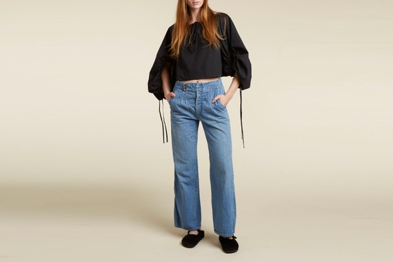 70s 80s vintage jeans - pleat front - stranger thi
