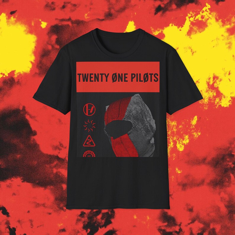 Twenty One Pilots Merch Clancy Breach T-shirt | Band Logo Tee, Red ...