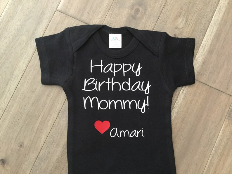 choose text colors Happy Birthday one piece or shirt