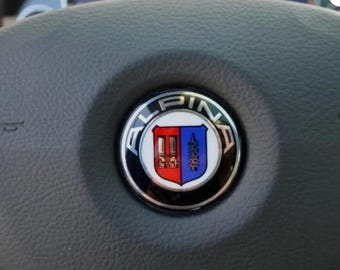 Emblema/logo Alpina per volante BMW da 45 mm