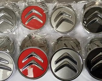 4 coprimozzi centrali per ruote Citroen da 60 mm con logo