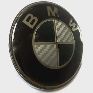 BMW steering wheel logo, hood, trunk, 45mm, 74mm, 82mm, carbon fiber