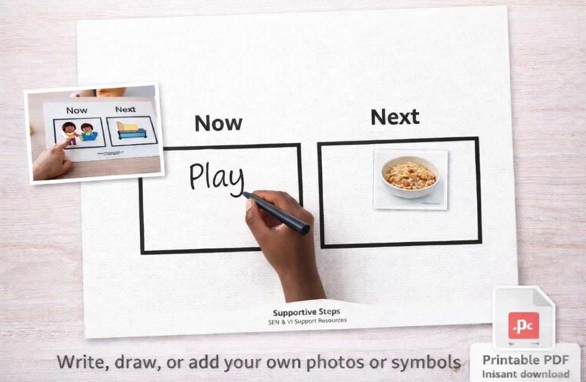 Now & Next Board | SEN and VI Visual Support | Printable PDF - Etsy UK
