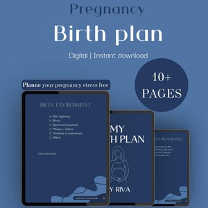 Birth Plan Guide | Labor & Delivery Planning | Hospital Birth Preferences | Pregnancy Planning Tool | Expecting Mom Birth Preparation