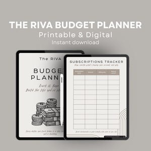 Budget Planner Printable/hyperlinked PDF | Digital Finance Tracker GoodNotes | Monthly Expense & Savings Planner Women