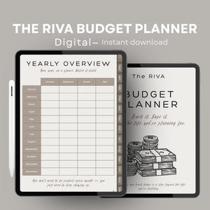 Budget Planner GoodNotes 104 Pages | Digital Finance Tracker iPad | Monthly Weekly Savings Planner Women Hyperlinked